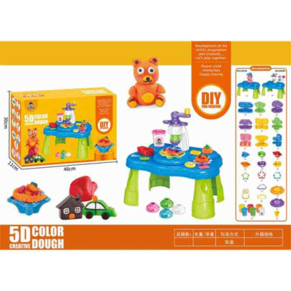 Screw host color mud table